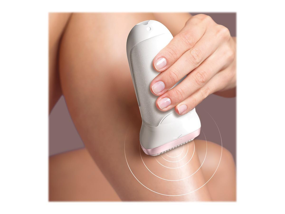 Braun Silk-épil Beauty-Set 9 Deluxe 7-in-1 Epilierer Damen / Haarentferner, Facespa Gesichtshaarentferner, Rasierer, Peeling, Reinigungskit für Gesicht und Körper, 9-985, weiß/rosa