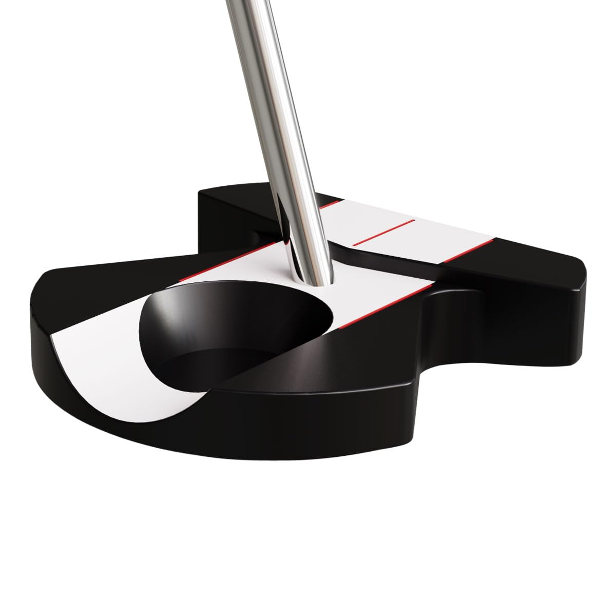 Orlimar F9 ZT Zero Torque Mallet Putter, Linkshänder, Schwarz/Weiß, 88,9 cm | Für Damen und Herren