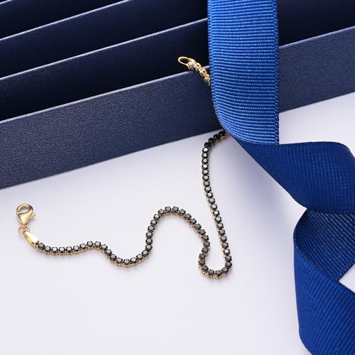 Onyx Bracelet, 14K Real Gold Tennis Bracelet, Minimalist Gold Onyx Tennis Bracelet, Dainty Custom Tennis Bracelet3