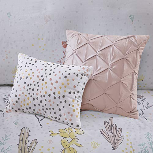 Urban Habitat Kids Desert Bloom Ultra Soft 100% Cotton Printed Floral 5 Piece Duvet Cover Set Teen Bedding, Full/Queen Size, Red Multi #TOP3