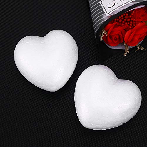 image for PRETYZOOM 10pcs Craft Foam Hearts Heart Shaped Styrofoam Polystyrene F