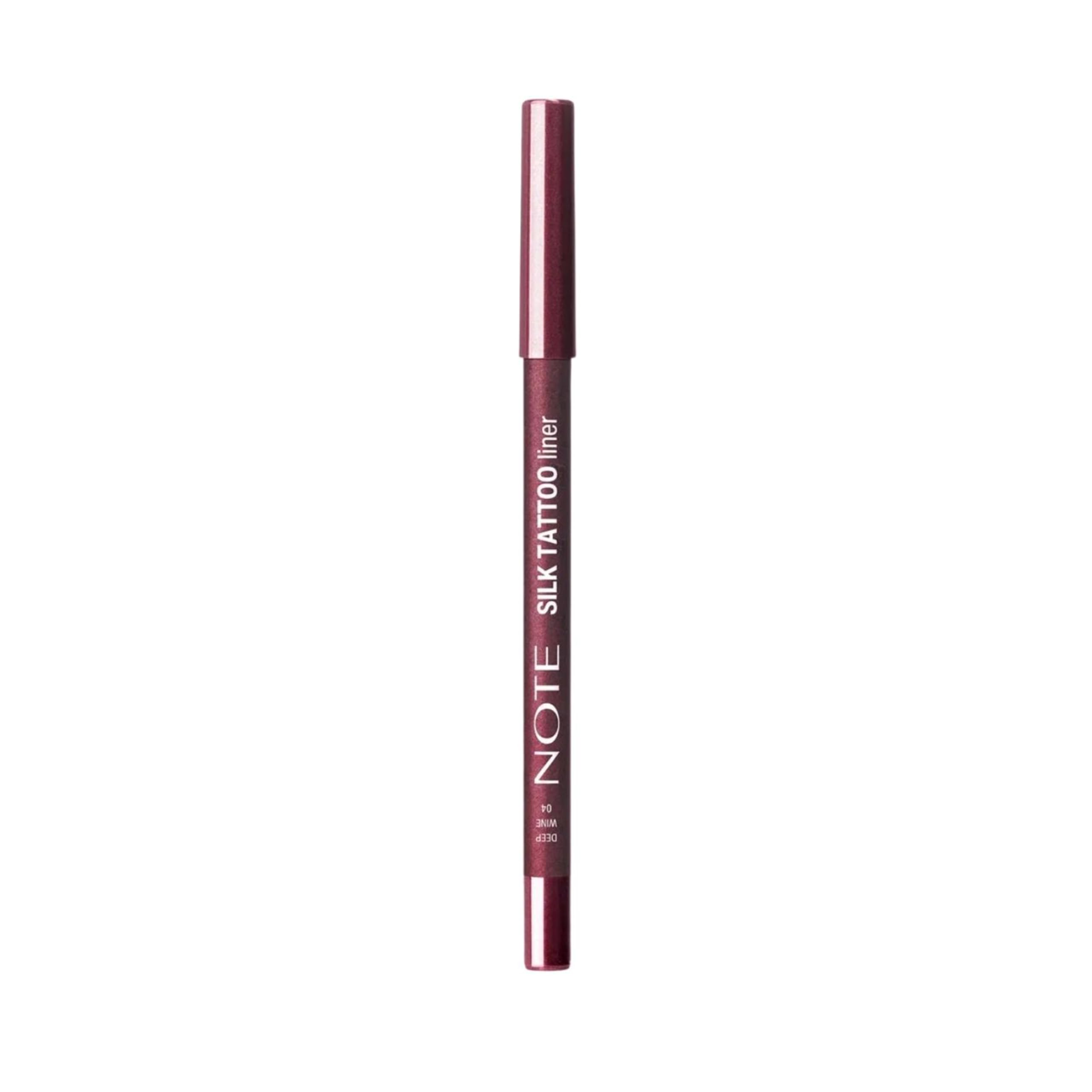 Note Cosmetics Silk Tattoo Liner Suya Dayanıklı İpeksi Jel Göz Kalemi - 04 Deep Wine