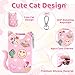 Hand Sanitizer Spray Case for Touchland Silicone Case Keychian for 1 FL OZ Hand Sanitizer Holder Spray Keychain Holder Cute Cat Design Cases with Charms Compatible With Touch Land Mist Accessory B