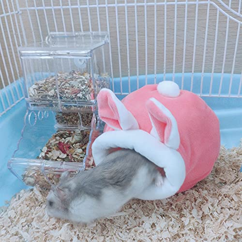 WishLotus Cama para hamster, mini casa de hamster macia e quente fofa antiderrapante para hamster do