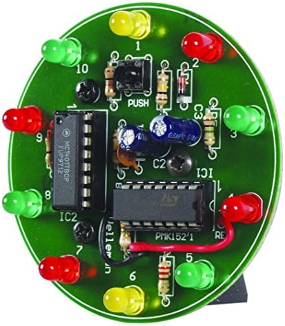 Velleman MK152 Spinning LED Wheel Mini Kit, multicolored