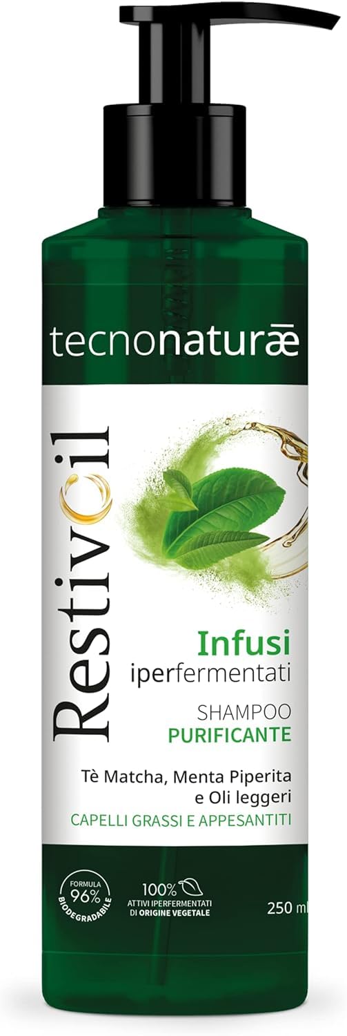 RestivOil Tecnonaturae Shampoo Purificante, Capelli da normali a grassi, 250 ml