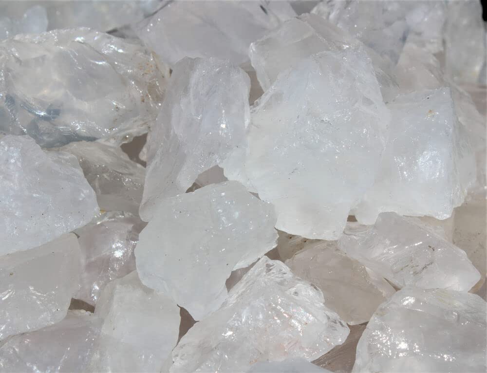 Lot en Vrac de 1/4 Livre de Cristaux d'opale Girasol Bruts naturels (Quartz de Roche Brut, 4 oz) Crystal Specimen