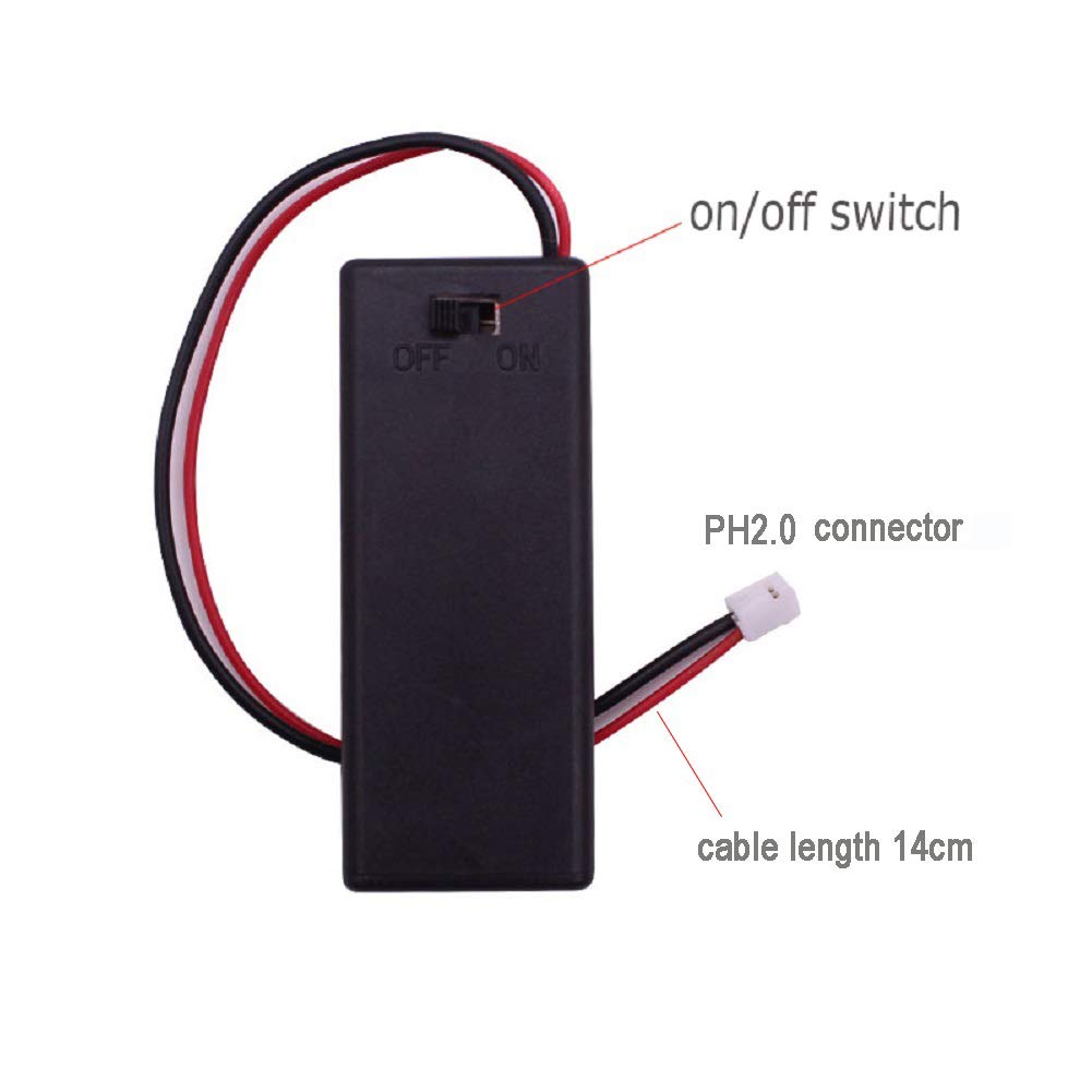 Geekstory 5 stuks 3 V AAA batterijhouder behuizing afdekking