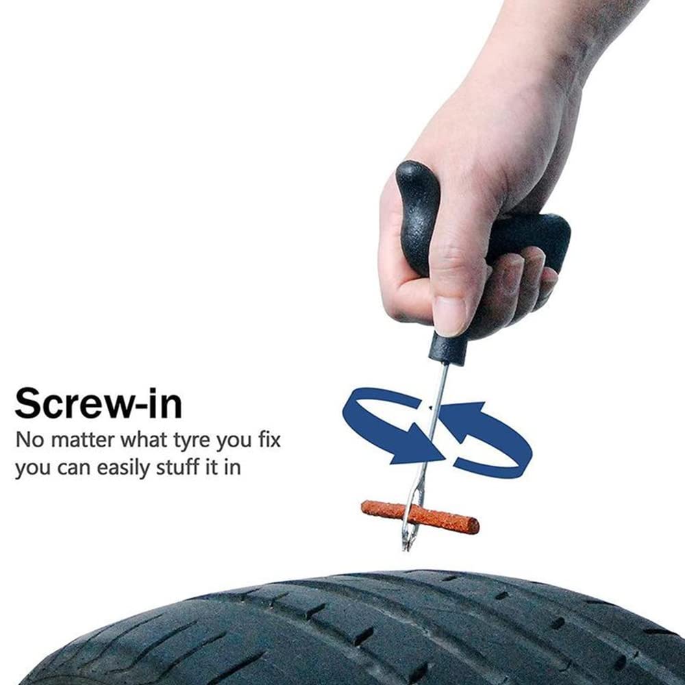 DASIAUTOEM Kit Reparation Pneu Voiture, Kit Anti-crevaison Voiture