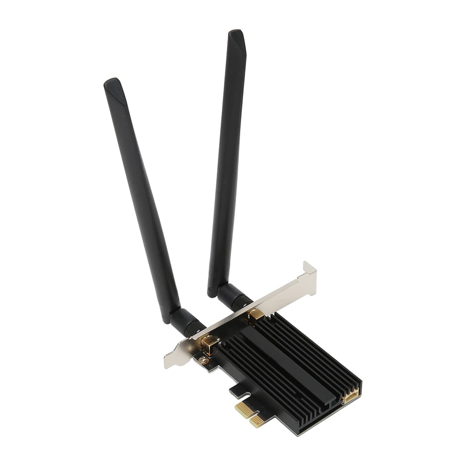 Sxhlseller WiFi 6E AX210 Scheda WiFi PCI-E BT5.2 Tri-Band da 6 GHz/5 GHz/2,4 GHz con Sicurezza WPA3, Doppia Antenna, Forte Anti-interferenza per PC Desktop Compatibile con Win11/10