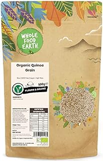 Wholefood Earth Organic Quinoa Grain  3 kg | Raw | GMO Free | Vegan | High Fibre | Certified Organic