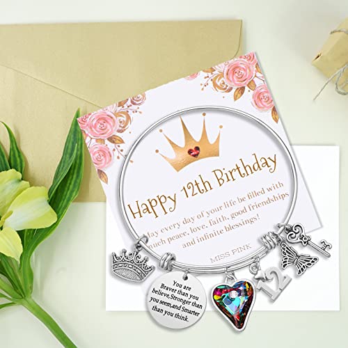 Image of Silver /14k Gold Plated Birthday Bracelet, Natural Healing Crystal Bracelet Gifts for Her Birthday for Daughter Granddaughter Friends Mom Grandma Sister