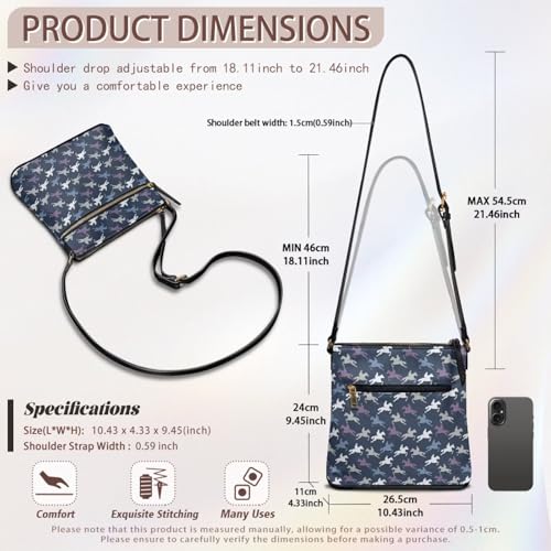 Image of Leather Purses for Women, Leather Hobo Bags for Women Travel Sling Purse Triple Zippered Pockets Shoulder Bag