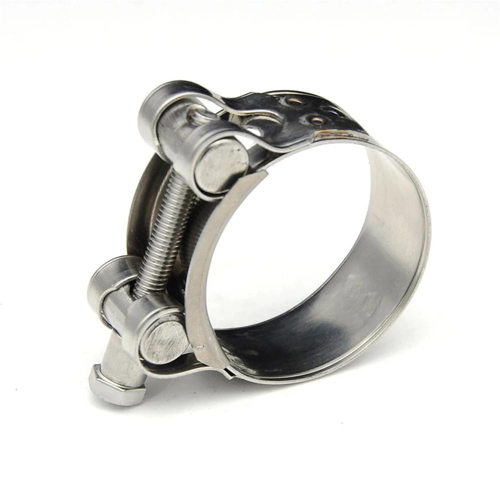 Bkhsgdxj One Color Stainless Steel Pipe Clamp, 1Pcs Exhaust Tube 17-43Mm Stainless Steel T-Bolt Engine Intake System Silver For Turbo Pressure Hoses(29 31 Mm)