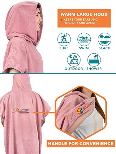 SUN CUBE Surf Poncho Changing Robe with Hood | Absorbent Quick Dry Microfiber Wetsuit Changing Towel with Pocket for Surfing Men Women4