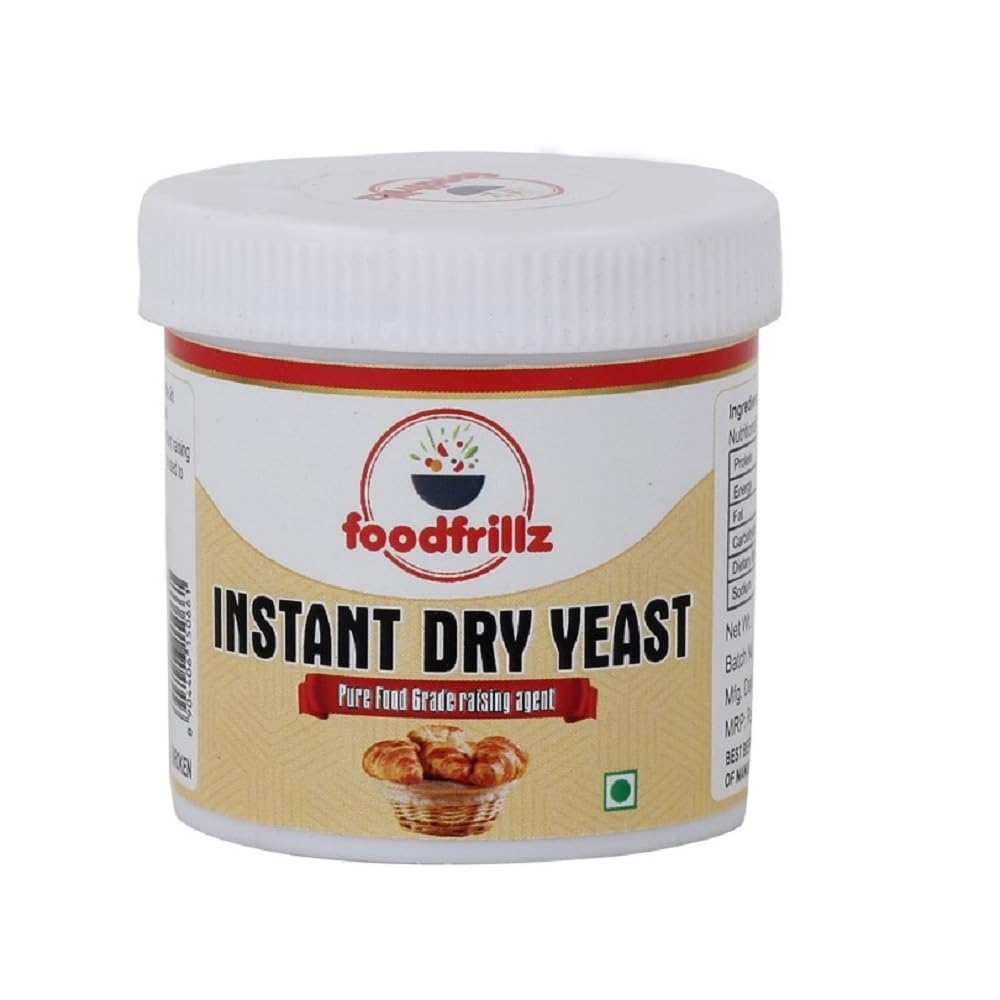 foodfrillz Instant Dry Yeast, 40 g | Active dry yeast for baking (B08RJWRPZL) Amazon Price History, Amazon Price Tracker