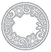 Hero Arts DI789 Snowflake Medallion Fancy Dies Steel Die