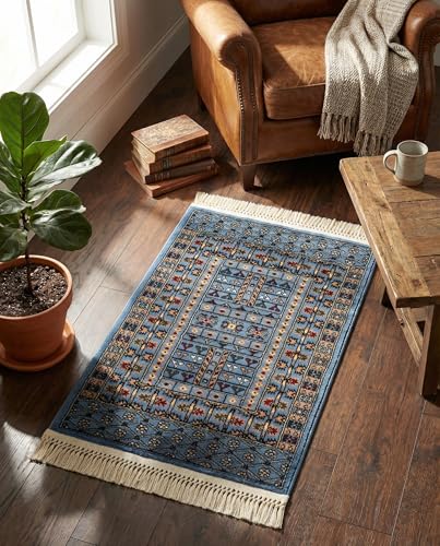 Tapete de colección Bokhara Rugs.com 2x3 azul miniatura 4
