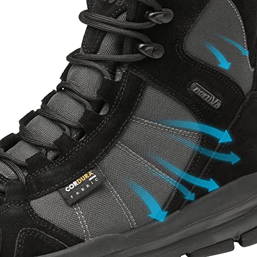 Image of NORTIV 8 Men's Waterproof Lightweight Military Tactical Work Boots Outdoor Hiking Combat Motorcycle Boots