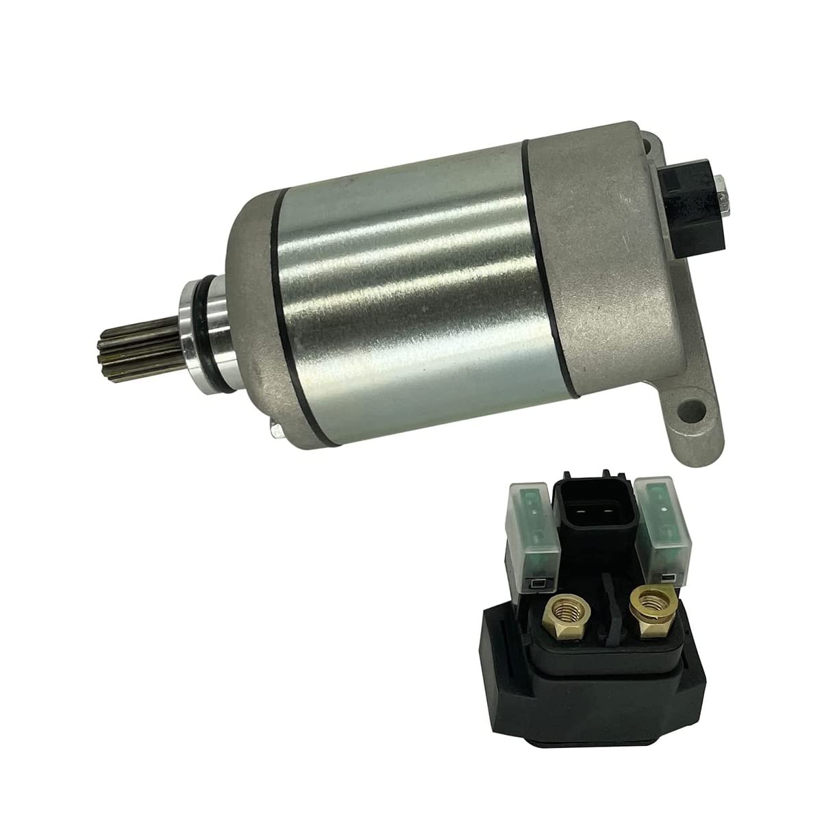 [Akcesoria motocyklowe 19500 rozrusznik i przekaźnik elektromagnetyczny dla Yamaha Grizzly 550 2009-2014 28P-81890-00-00 28P-81890-01-00 410-58036 SMU0512 Łatwe w montażu]