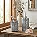 Autumn Alley Farmhouse Toothbrush Holders for Bathrooms - Rustic Galvanized Tooth Brush Holder - Farmhouse Bathroom Accessories Country Decor, Toothpaste & Electric Kids Toothbrush Compartment, Grey