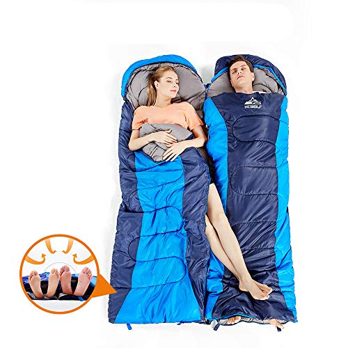 Saco de dormir Hewolf para adultos em acampamento – Sacos de dormir leves e compactos à prova d'águ