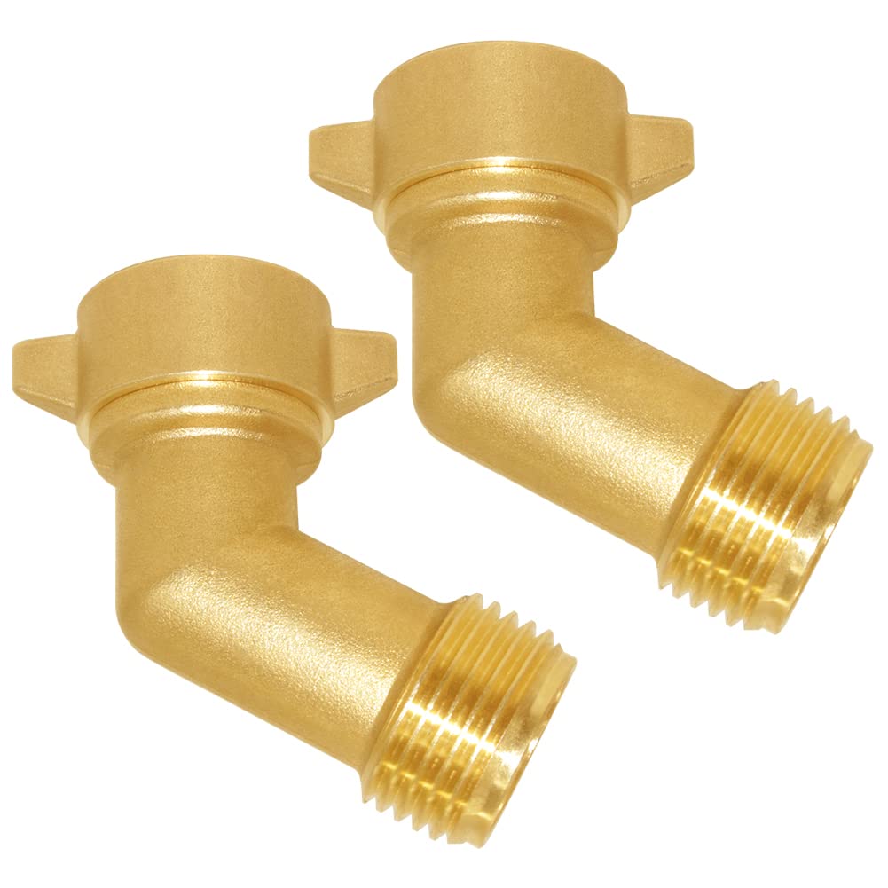 Joywayus 45 Degree Brass Elbow 2 Pack