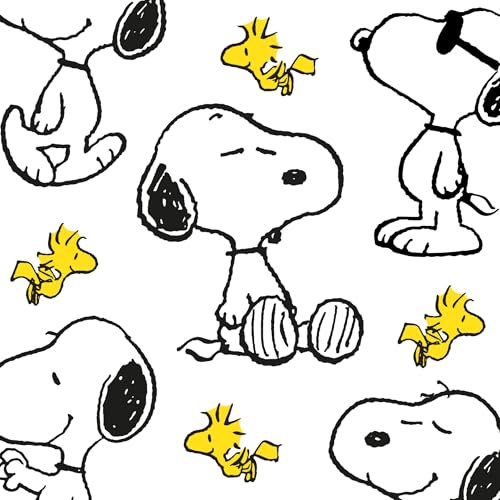 Snoopy Moments Peanuts Lot de 20 serviettes de qualité supérieure, 33 x 33 cm, 3 couches, design élégant, avec motif Snoopy, parfaites pour les...