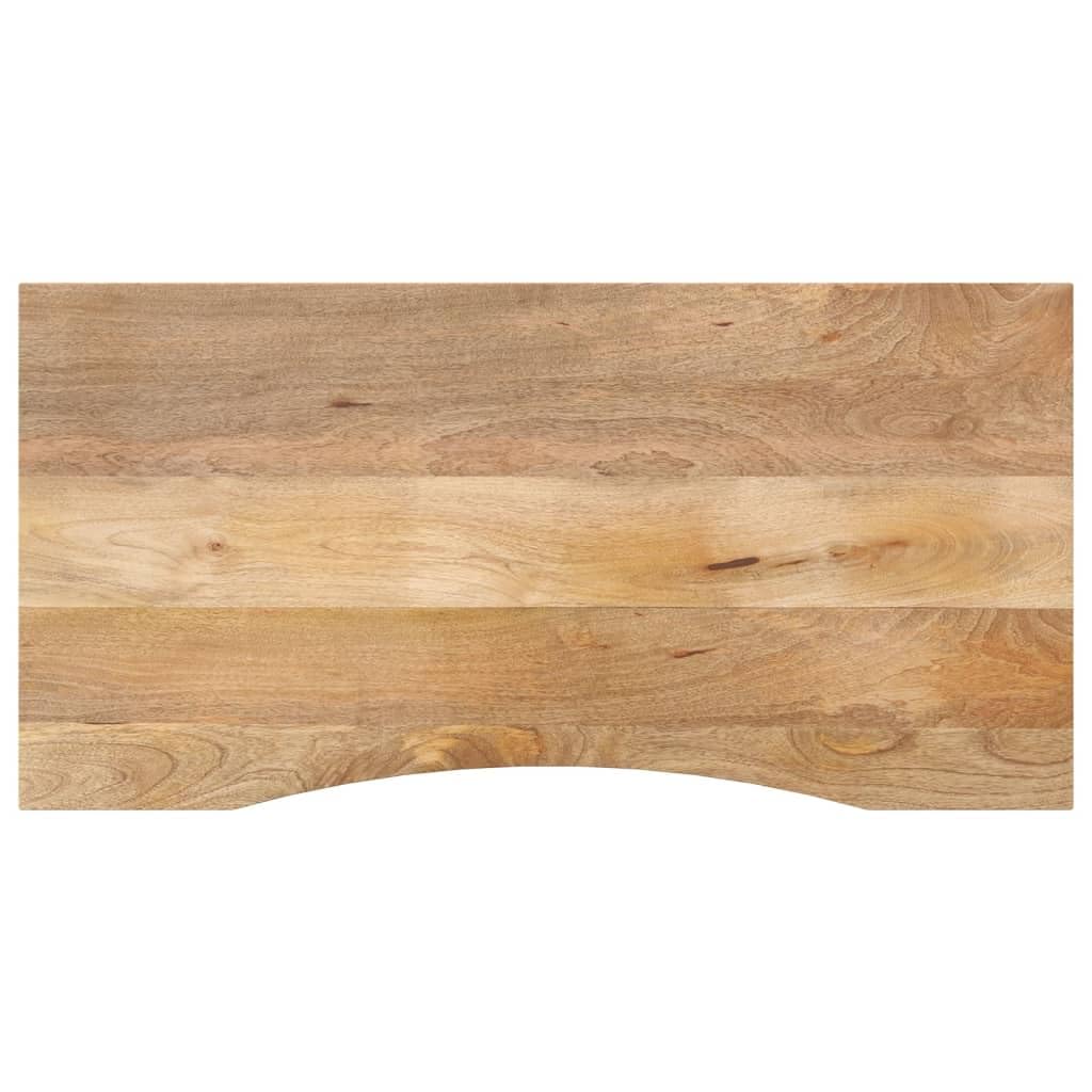 Plateau de bureau manguier 140x50 cm pour télétravail