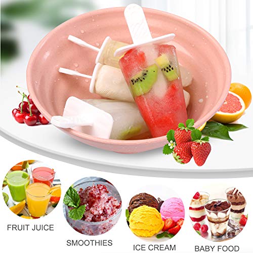 Ice Pop Molds, Food Grade Silicone DIY Frozen Ice Popsicle Makers Easy Release Reusable Popsicle Molds with One Folding Funnel, Cleaning Brush and 30 Popsicle Bags (Blue) - Thumbnail 3