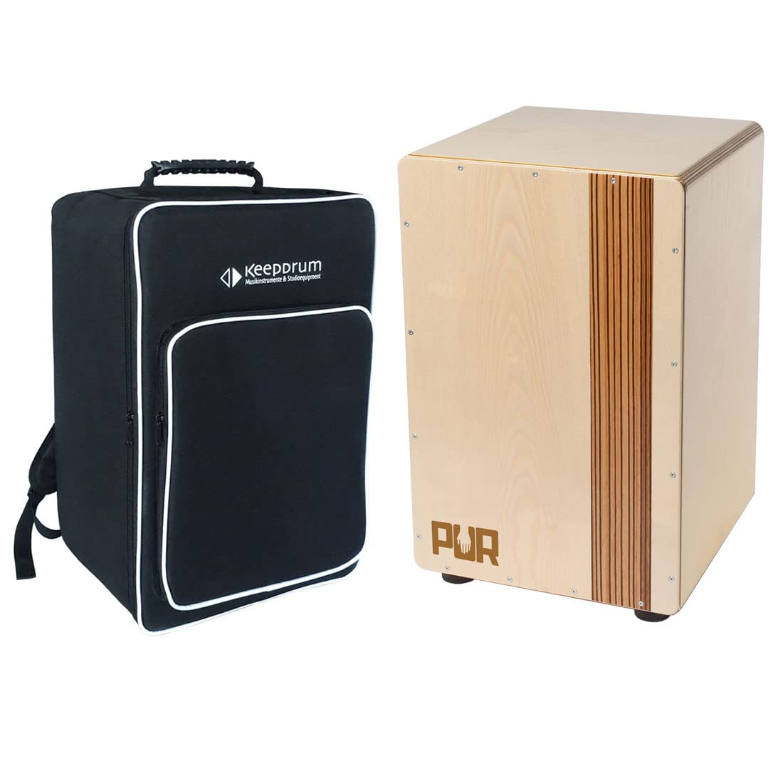 PUR PC 2259 Cajon Compact QS Zebrano + keepdrum torba