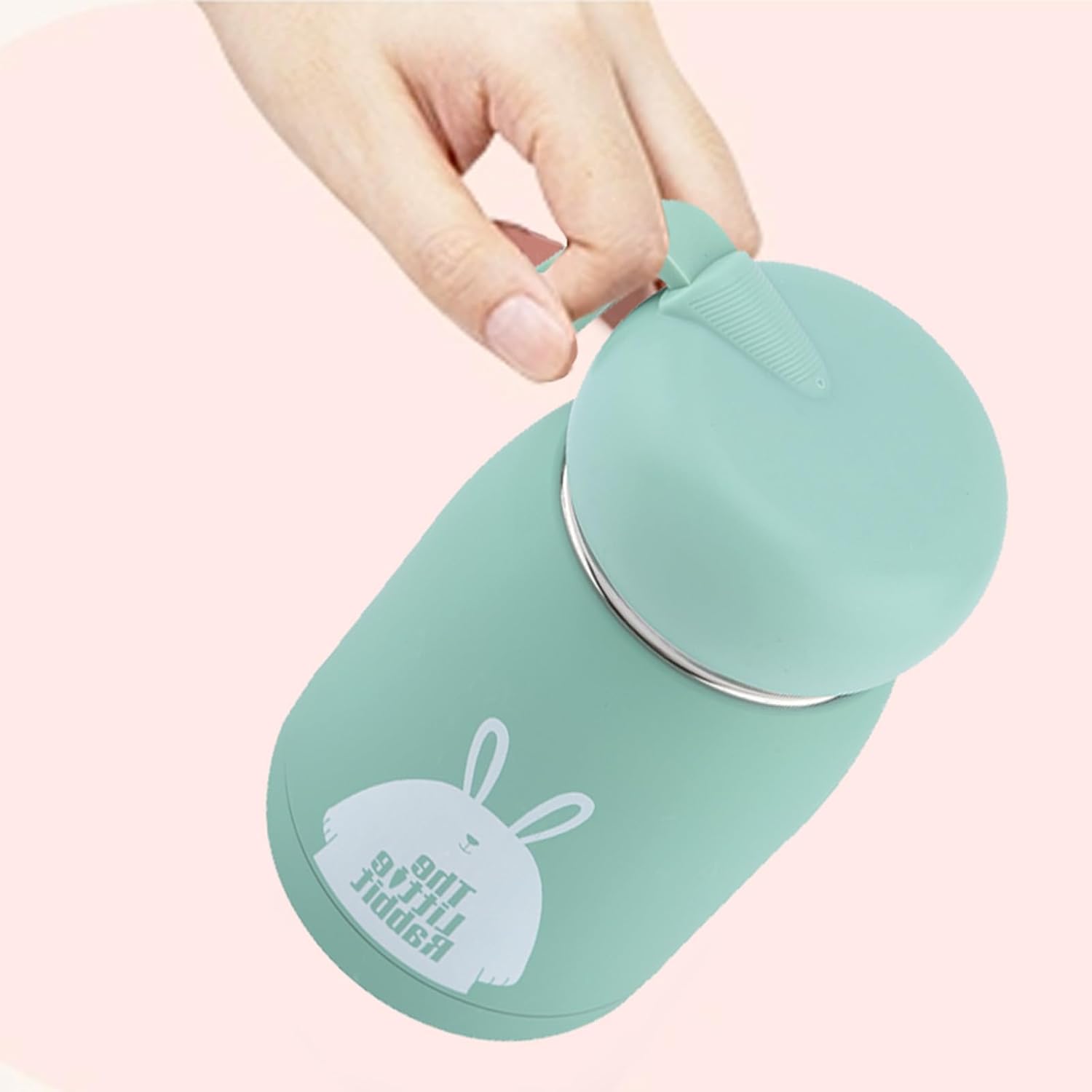 320ml Vacuum Cup Mini Insulated Coffee Bottle,Stainless Steel Travel Mug Cute Rabbit Tea Cup for Adult, Office Car Outdoor Use - Image 3