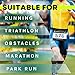 Velochampion Triathlon Running Belt: Elastic, Comfortable and Clip-Fastened. Adjustable Waist Belt for Marathons and Racing (Adult S/M, 2)