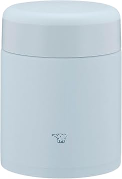 Zojiroshi Soup Flask 400ml Large Tea Bowl Size Keeps Food Warm and Cold Bento Wide Mouth Ice Gray SW-KA40-HL