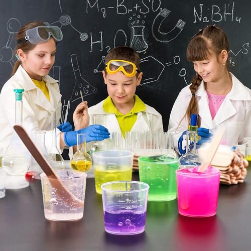 Vasos graduados de 30 ml para dosificar sin errores componentes de laboratorio y cocina 6