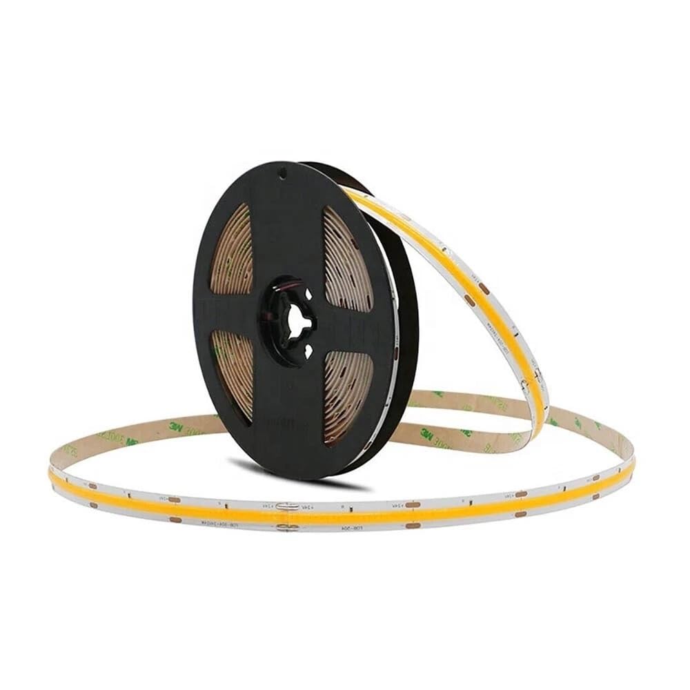 Striscia led cob luce bianca bobina 50 metri 24 v smd 500 watt 6500k 8 mm