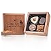 Elegance Mini - Geburtstag - 4 Luxus Pralinen | Premium Qualität in edler Holz-Box | Holzkästchen | Alles Gute zum Geburtstag | Geschenk aus Schokolade | Geschenkidee | Frauen | Männer | keine Konservierungsstoffe | aus erlesenen Zutaten