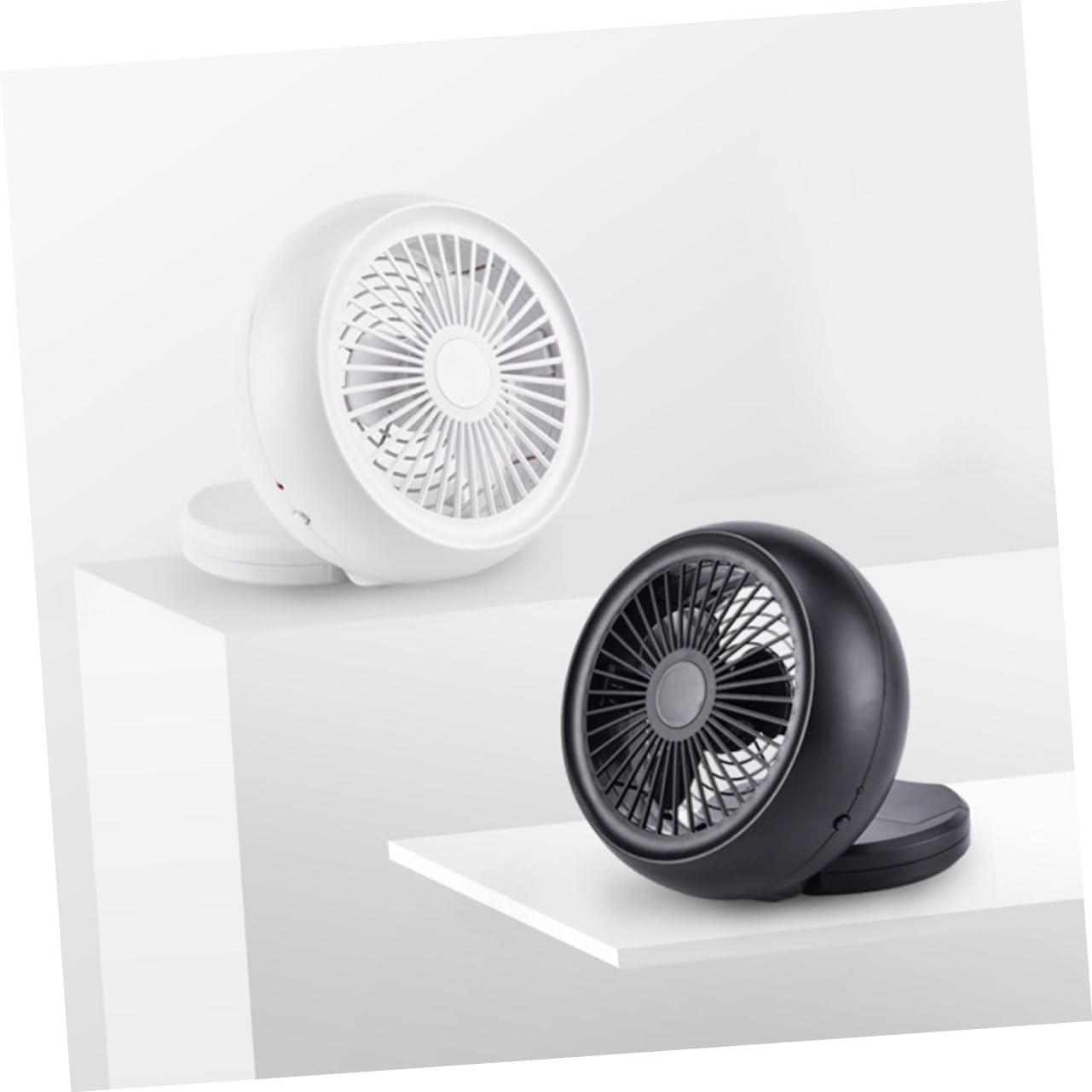 3pcs Usb Mini Desktop Fan Portable Usb Fan for Cooling Compact Design for Home Office Travel Black No Battery Included