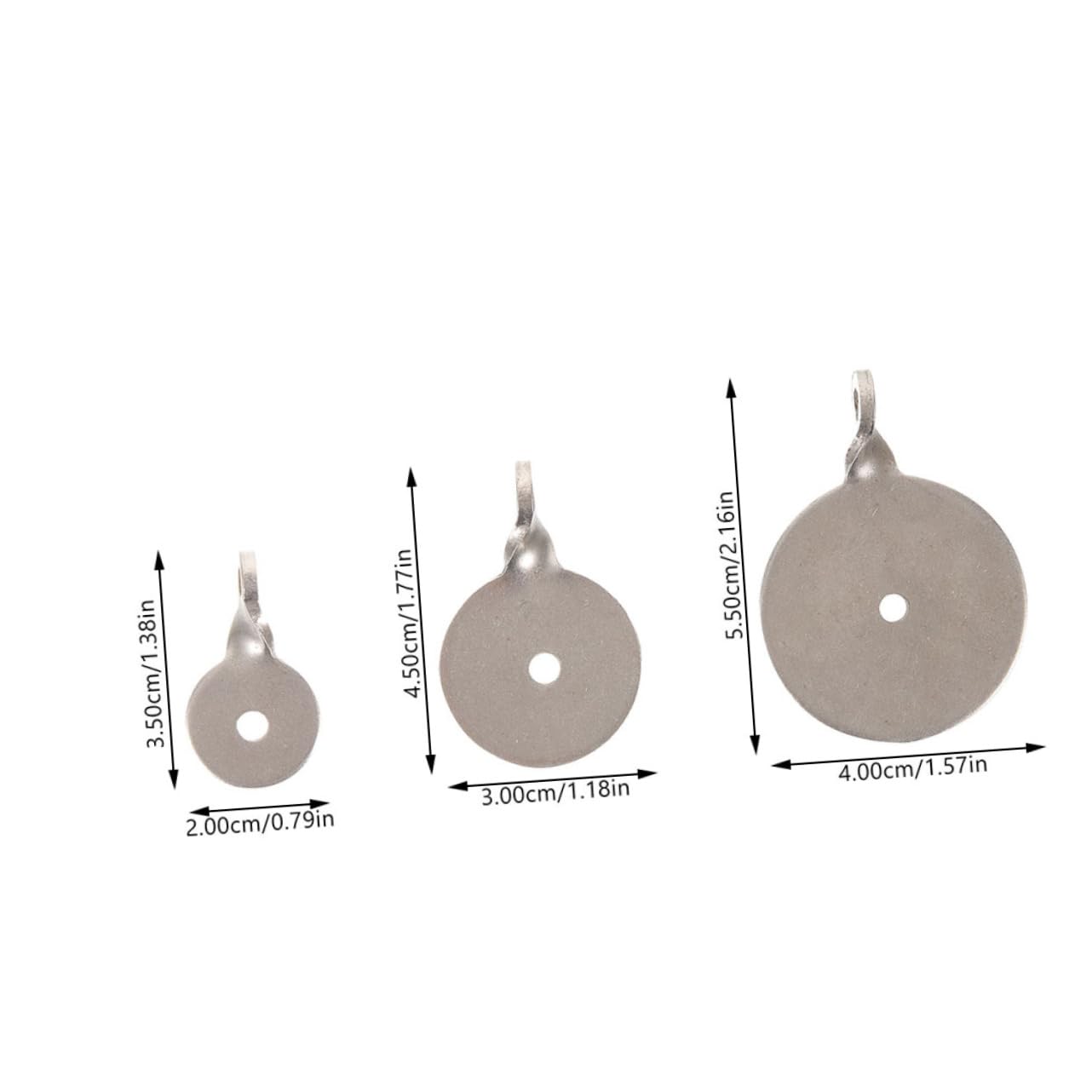 ifundom 24pcs Stainless Targets for Training Durable Small Practicing Plates for Enhanced Accuracy Shooting and Archery Exercises
