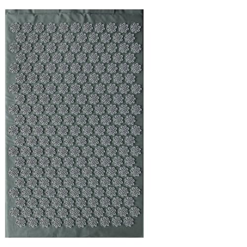 Acupresión yoga mat gris para relajarse después del fitness con cojín aplicador de cuerpo
