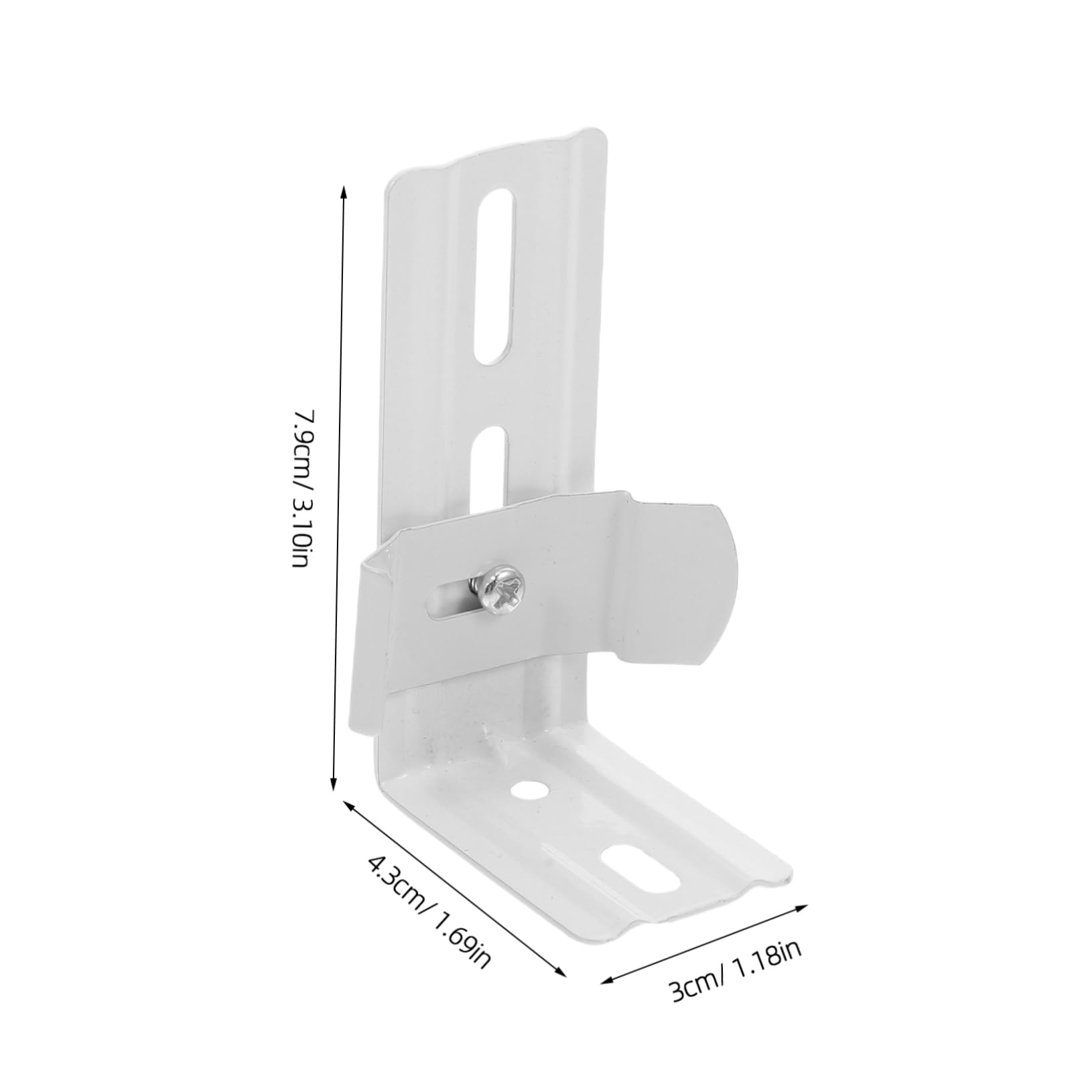 Homoyoyo 2pcs Shape Brackets for Vertical Blinds Replacement Curtain Bracket Accessories Quick Installation Slots for Easy Mounting and Extensive Compatibility