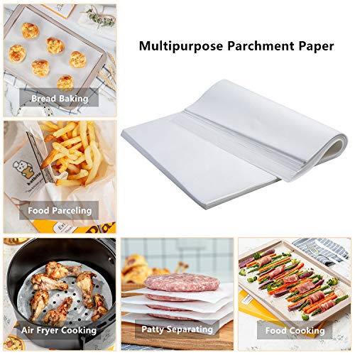 Katbite 16X24 Inch Heavy Duty Parchment Paper Sheets, 100Pcs Precut Non-Stick Full Parchment Sheets For Baking, Cooking, Grilling, Frying And Steaming, Full Sheet Baking Pan Liners, Commercial Baking #TOP3