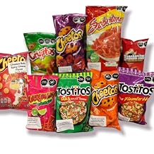 Sabritas 9-Pack Mexican Fiesta Mix Cheetos Bolitas, Cheetos Colmillos, Churrumais, Tostitos Xtra Flamin Hot, Rancheritos, Crujitos, Sabritones, Tostitos Salsa Verde