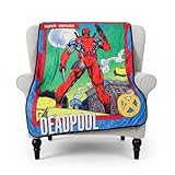Bazillion Dreams Marvel Deadpool Fleece Softest Comfy Throw Blanket for Adults & Kids| Measures 60 x 45 Inches