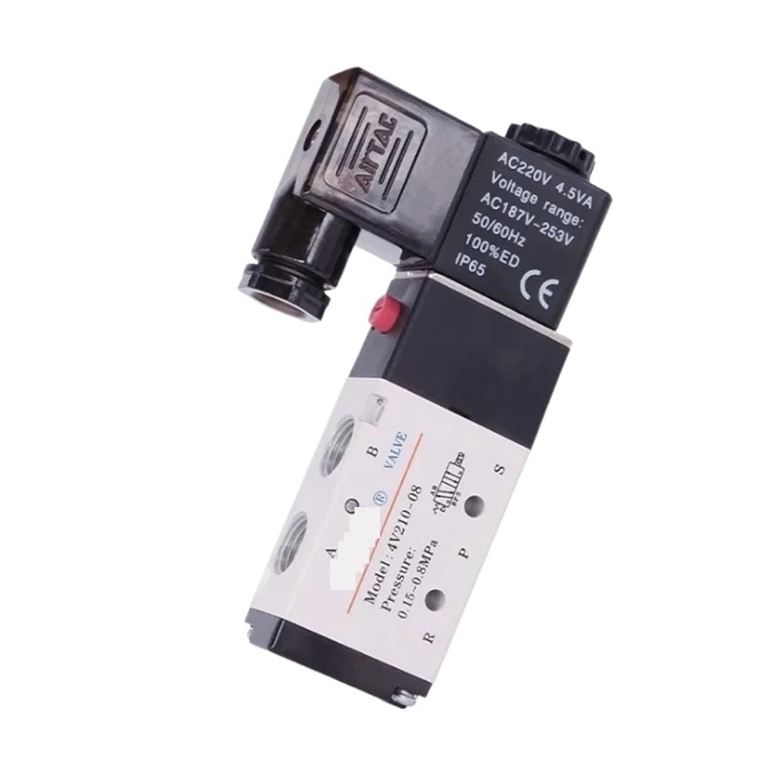 Électrovanne 4V410-15 pour stabiliser la pression des circuits automatisés 220V