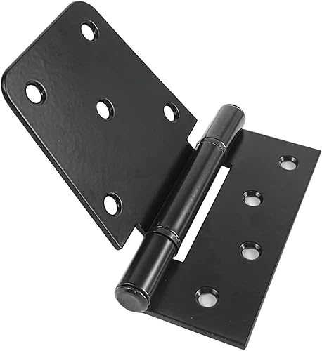 Miniatura 4 de Bisagras de puerta resistentes de 3.5 pulgadas, paquete de 4, bisagras negras cuadradas de granero para cobertizo, puerta de madera de granero
