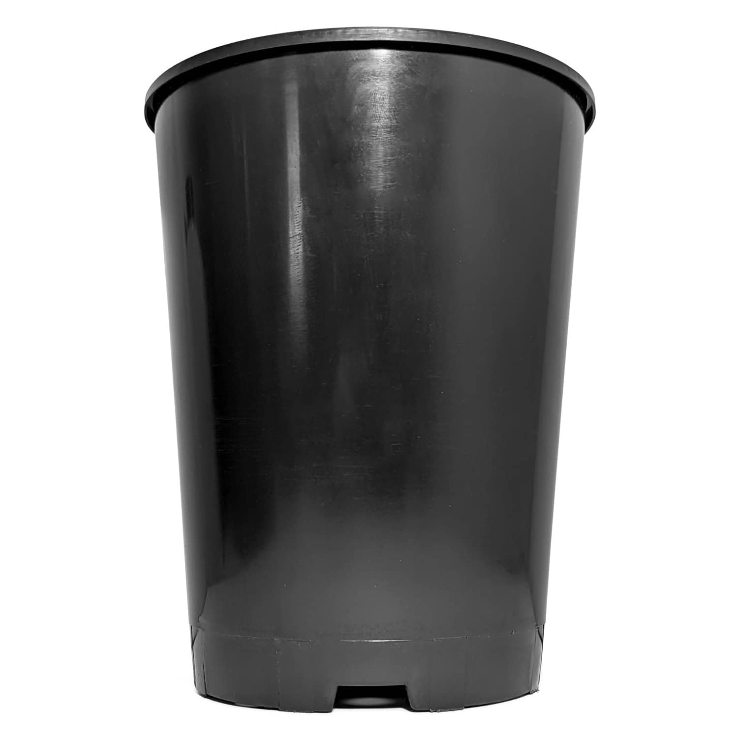 Elixir Gardens Black Recycled Plastic Deep Rose Pots 1,2,3,4,7 Litre Quality Plastic Plant Pot | 7ltr x 4 - 1