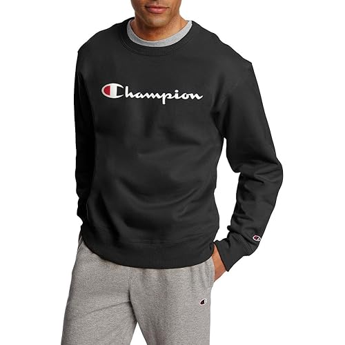 Champion Men's Sweatshirt, Powerblend, Fleece Midweight Crewneck Sweatshirt (Reg. Or Big & Tall)