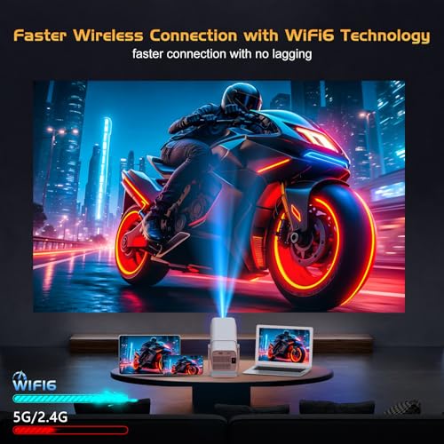 【Netflix Officially Licensed】TMY Projector with Built in Apps, 1080P Movie Projector with WiFi and Bluetooth, Electric Focus & Auto Keystone, 270° Rotatable Outdoor Projector for Phone/PC/HDMI/USB image 5