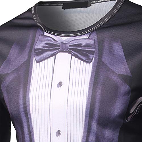 Colorful House Men's 3D Printed Tuxedo Shirts Long Sleeve4